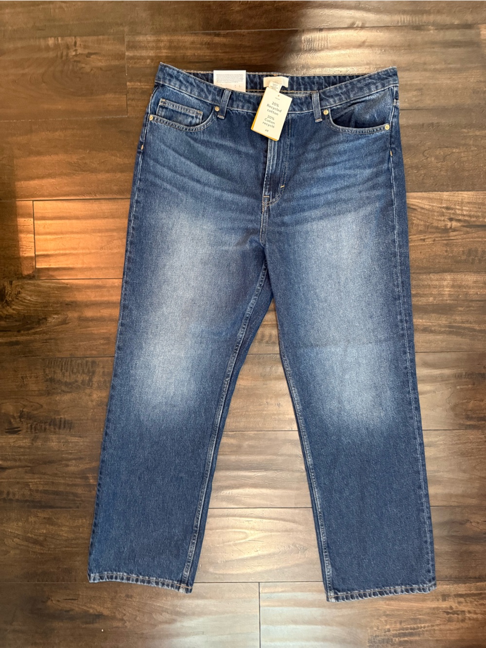 H&M Men's Blue Straight-Leg Jeans